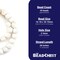 The Bead Chest Rustic Opaque White Recycled Glass Beads 18mm Ghana African Sea Glass Round Large Hole 28 Inch Strand Handmade Fair Trade